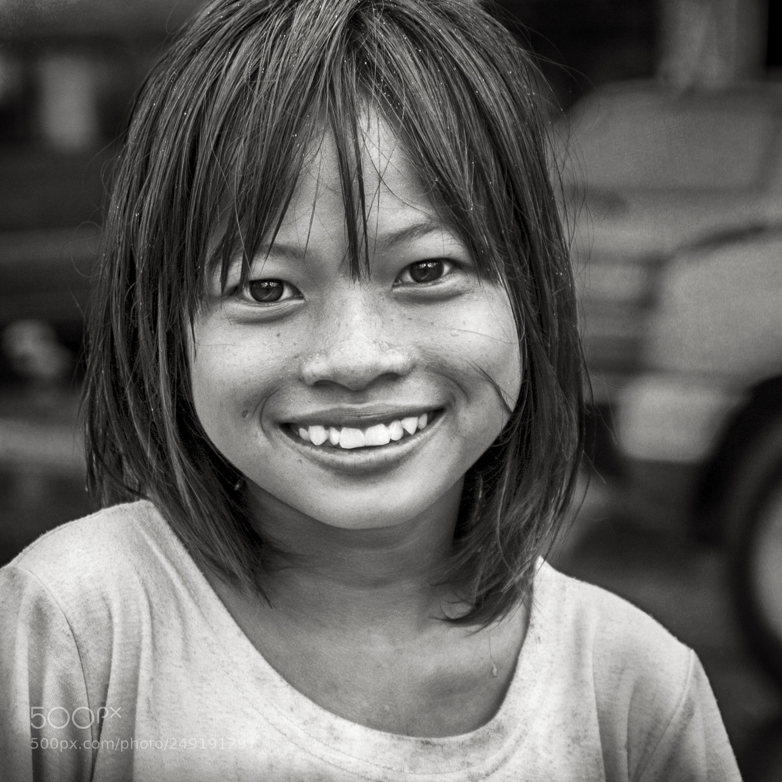 Nikon D70 sample photo. Cambodian smile photography