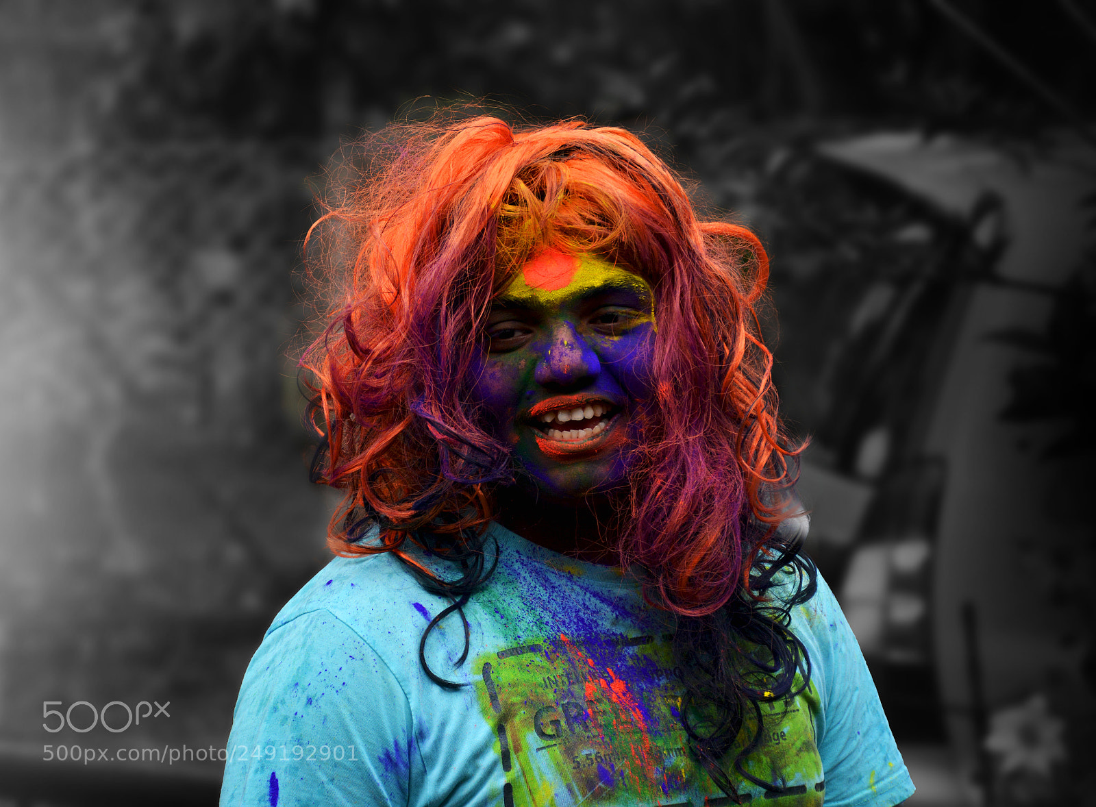 Nikon D5200 sample photo. Holi effect photography
