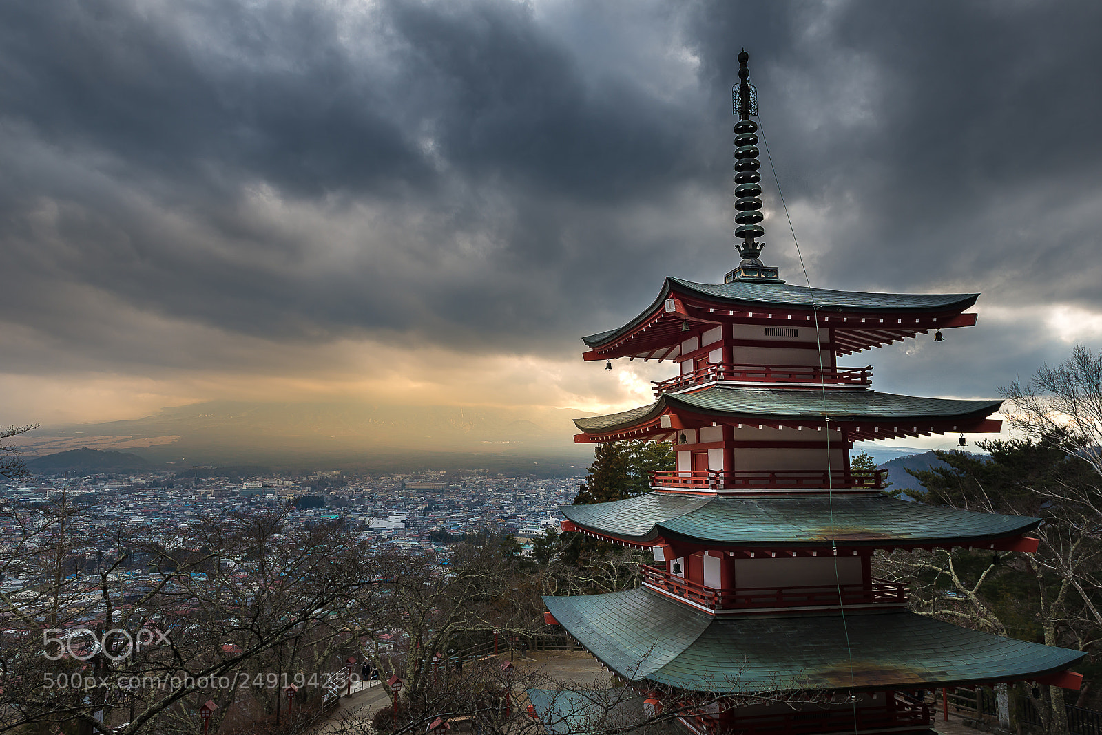 Nikon D800E sample photo. Chureito pagoda in yamanashi photography