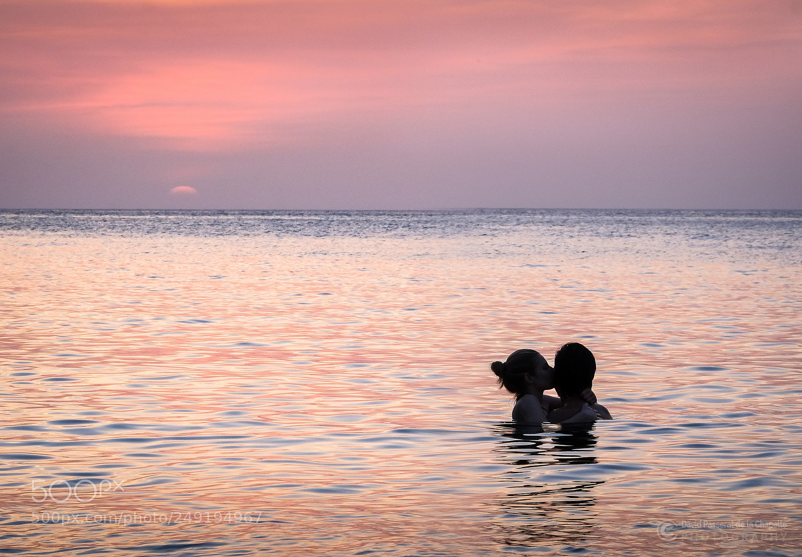 Fujifilm X-E1 sample photo. Romantic sunset over sea photography