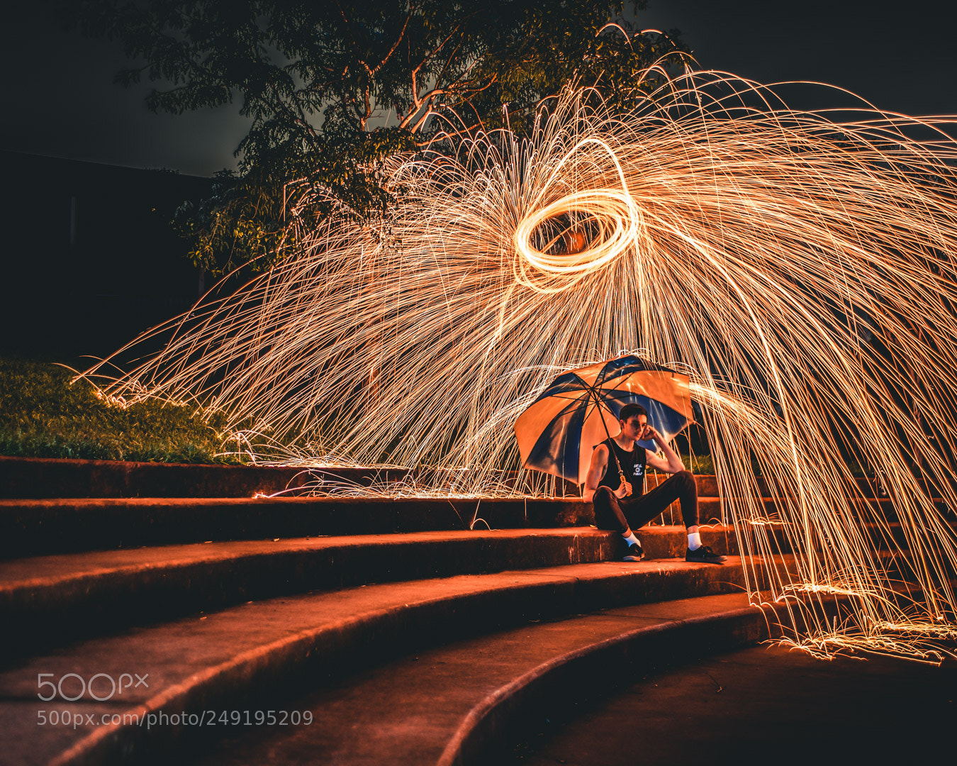 Nikon D750 sample photo. Spinning sparks and warm photography