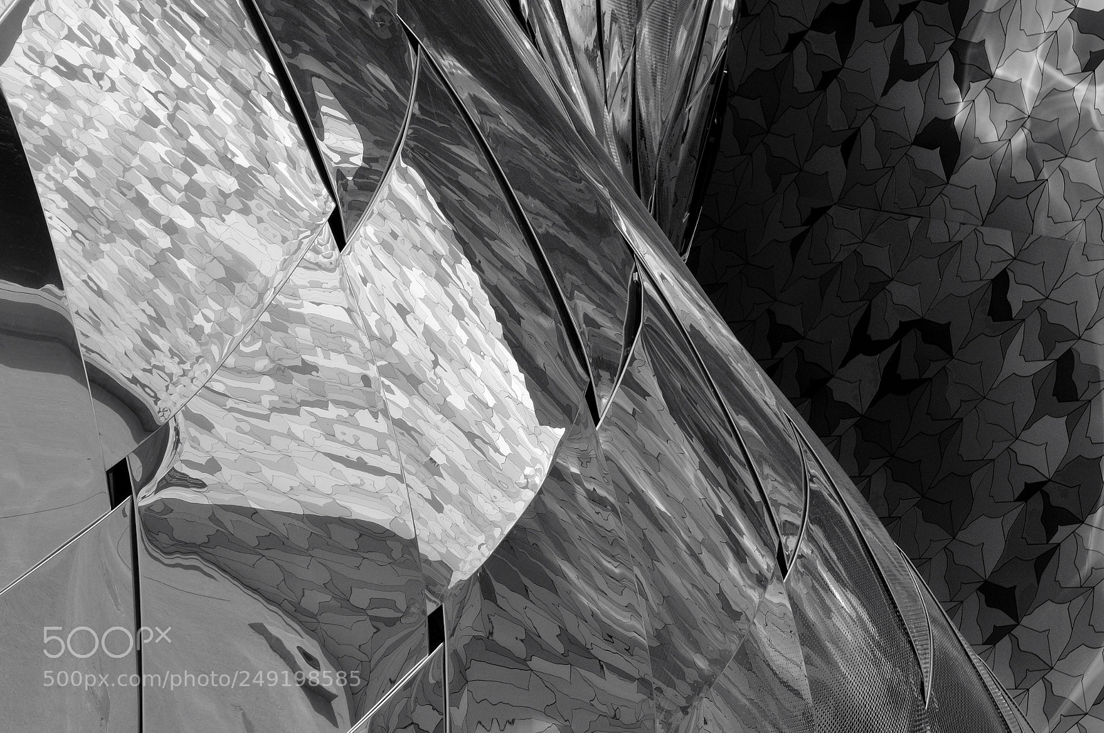 Nikon D300 sample photo. Mirrors embroidery, b w photography