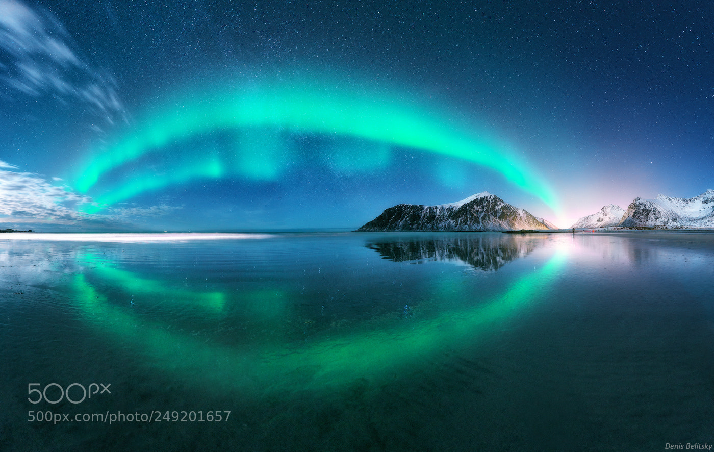 Nikon D810 sample photo. Aurora borealis in lofoten photography