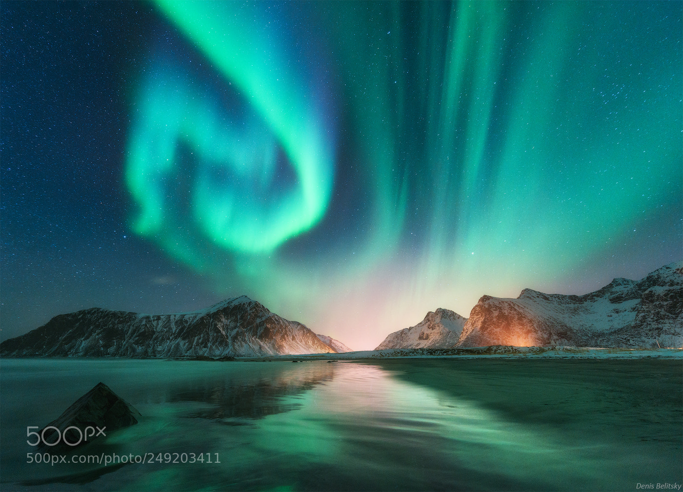 Nikon D810 sample photo. Aurora borealis in lofoten photography