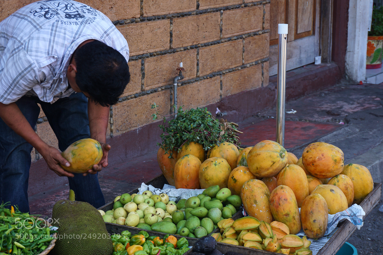 Sony a6000 sample photo. Fruit vendor in zihua photography