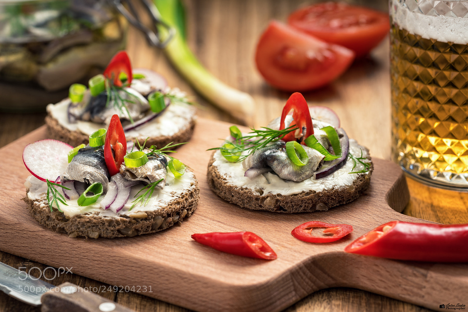 Sony a7R II sample photo. Sandwiches with sprat photography