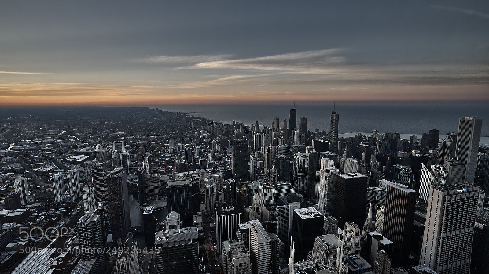 Sony a7 II sample photo. Chicago sunset photography