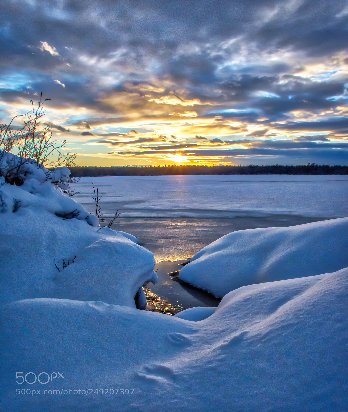Nikon D7200 sample photo. Winter sunset photography
