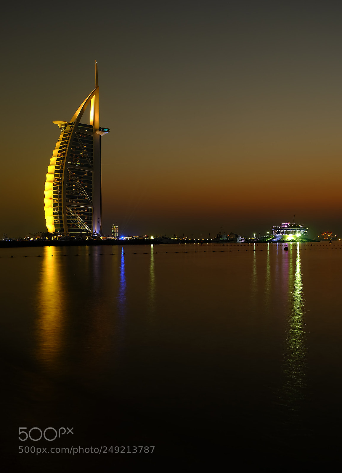 Fujifilm X-A1 sample photo. Burj al arab photography
