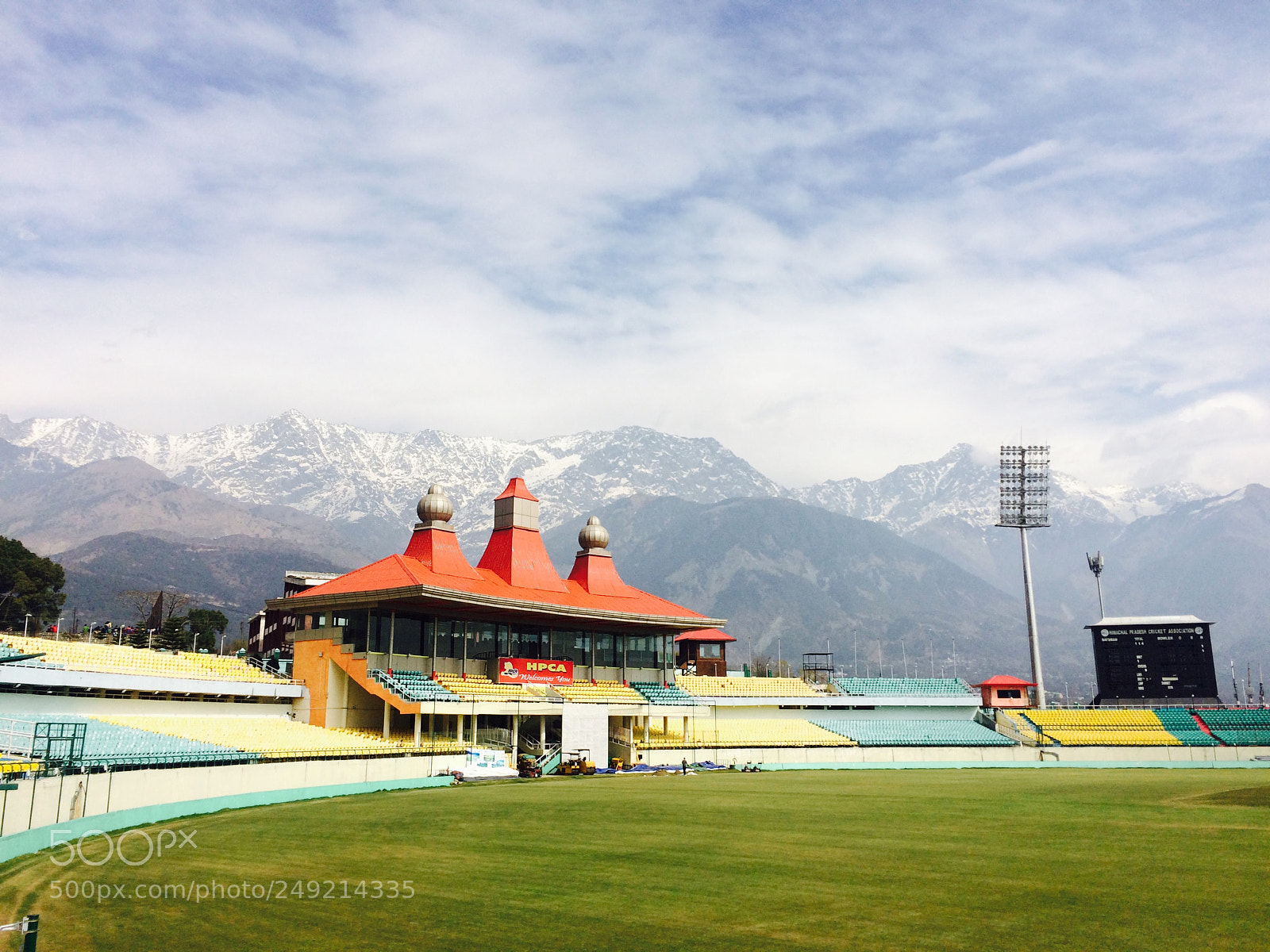 Apple iPhone 5s sample photo. Hpca cricket stadium photography