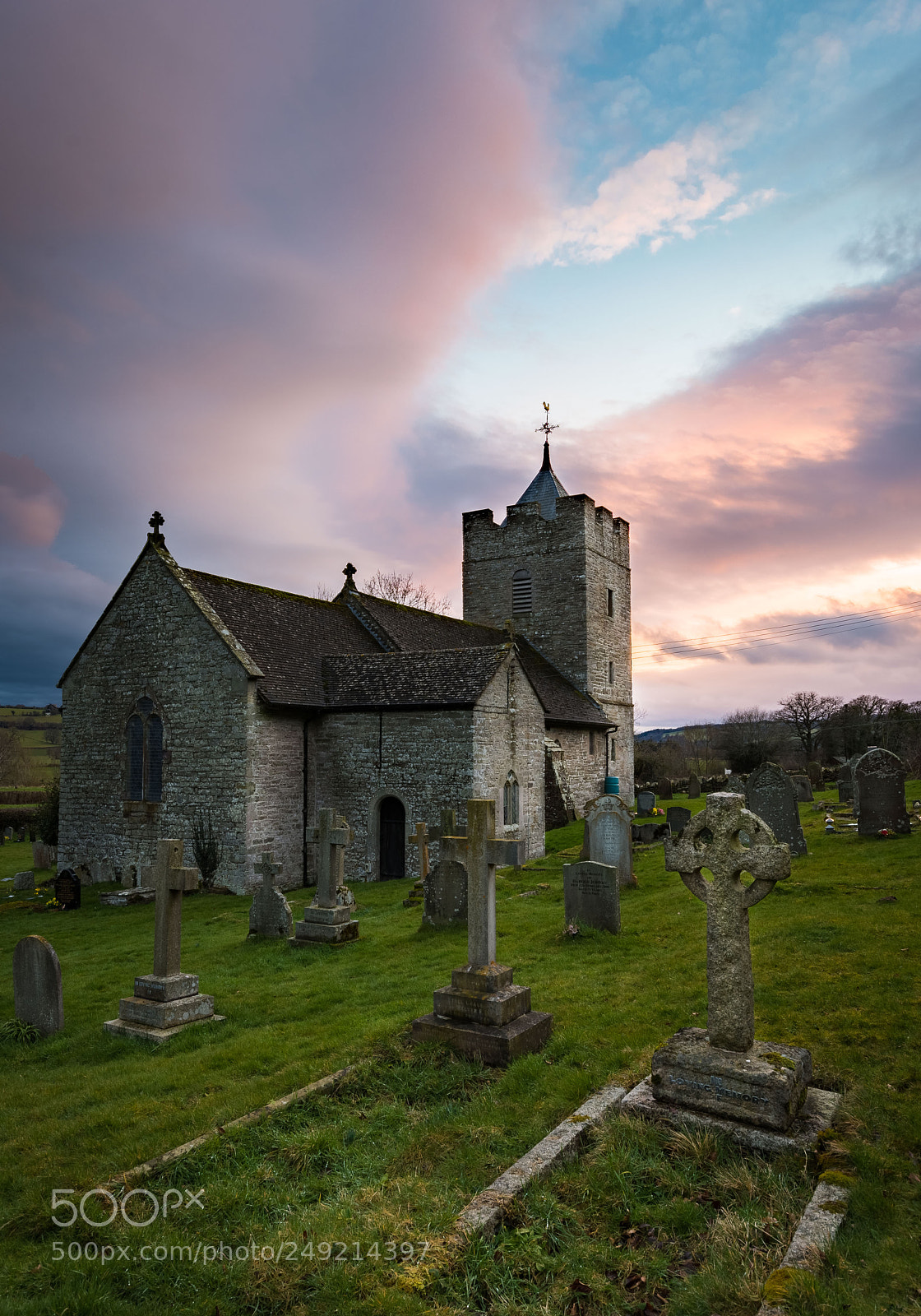 Nikon D7200 sample photo. Churchyard sunset photography