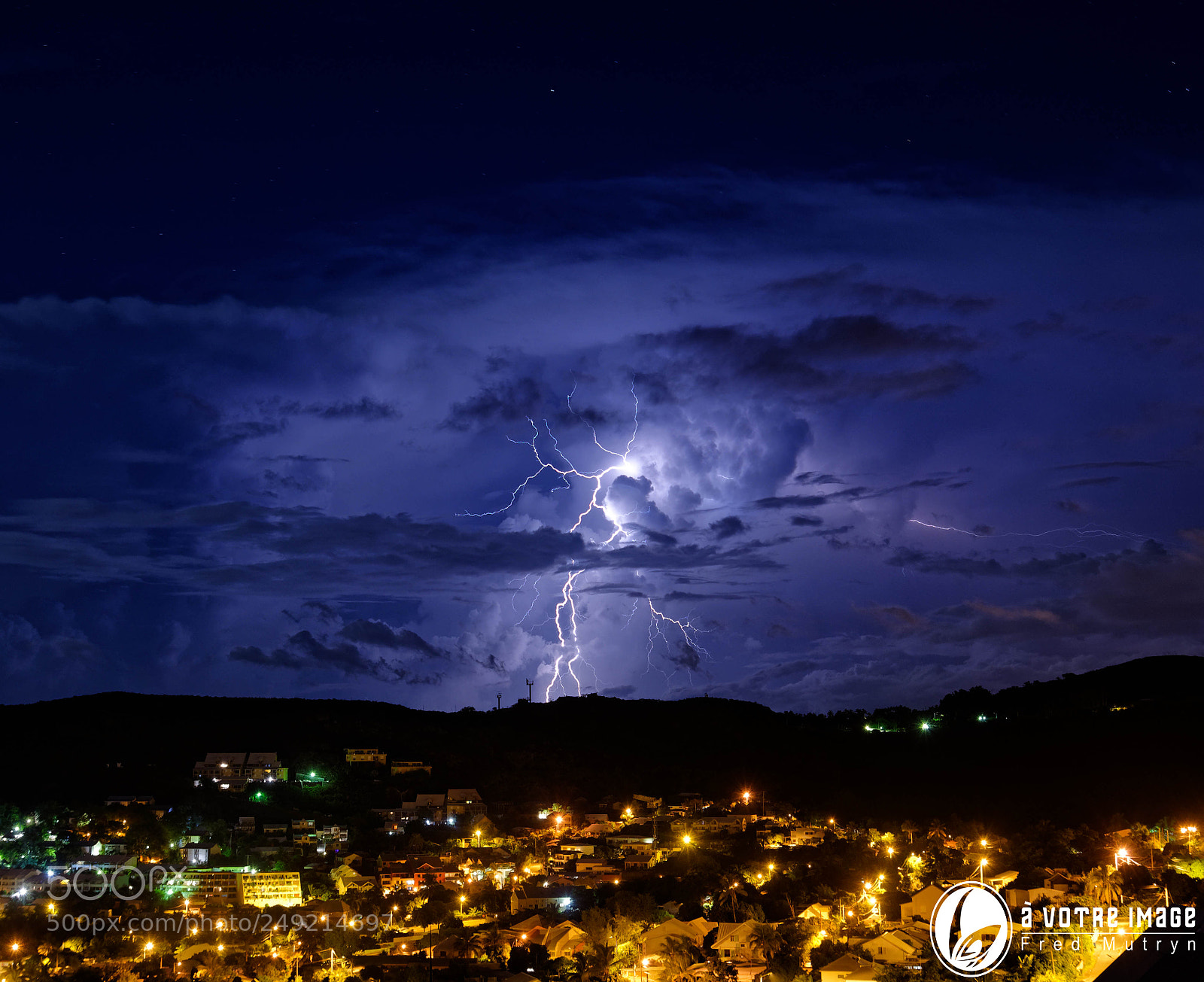 Nikon D7100 sample photo. Orage réunionais photography