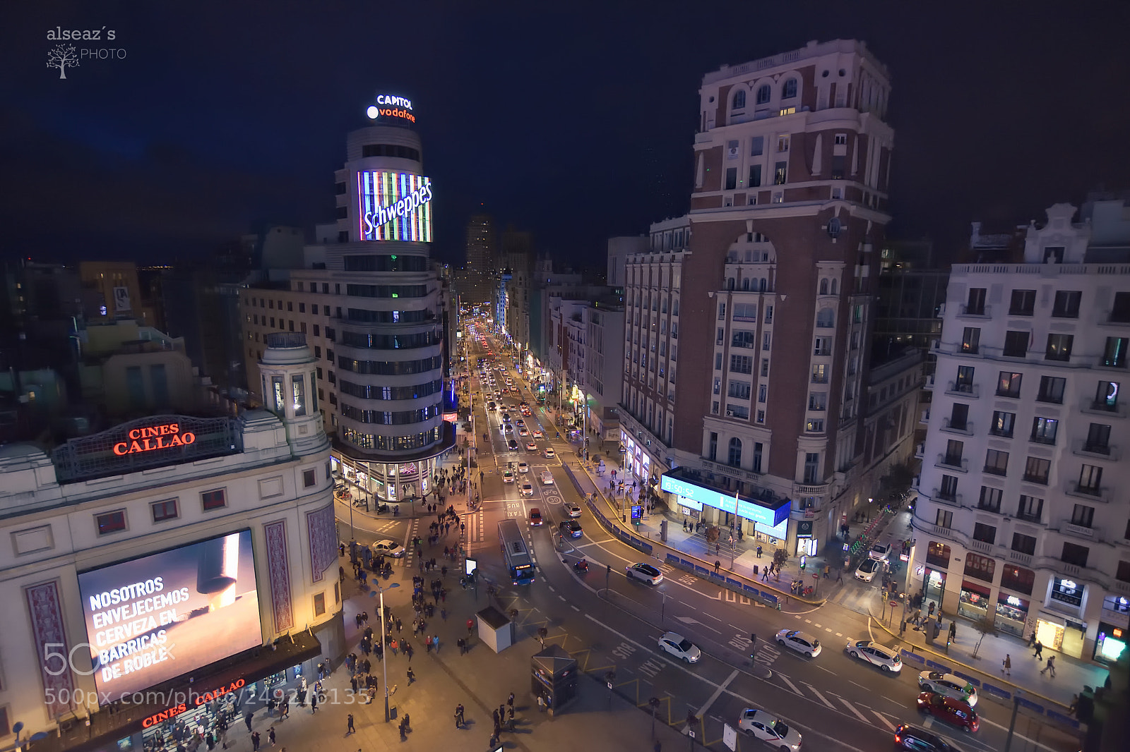 Nikon D7200 sample photo. Calle gran via (madrid) photography