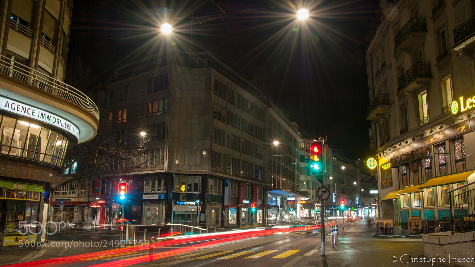 Nikon D700 sample photo. Lausanne by nigth photography