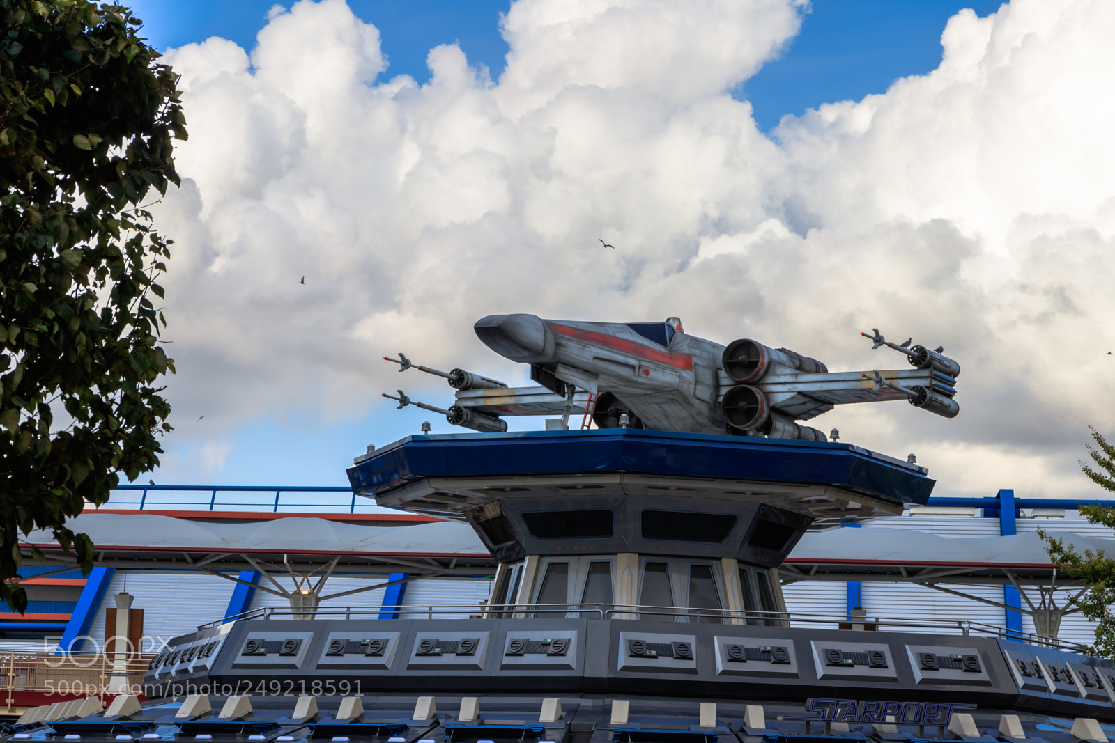 Canon EOS 80D sample photo. X-wing at disneyland paris photography