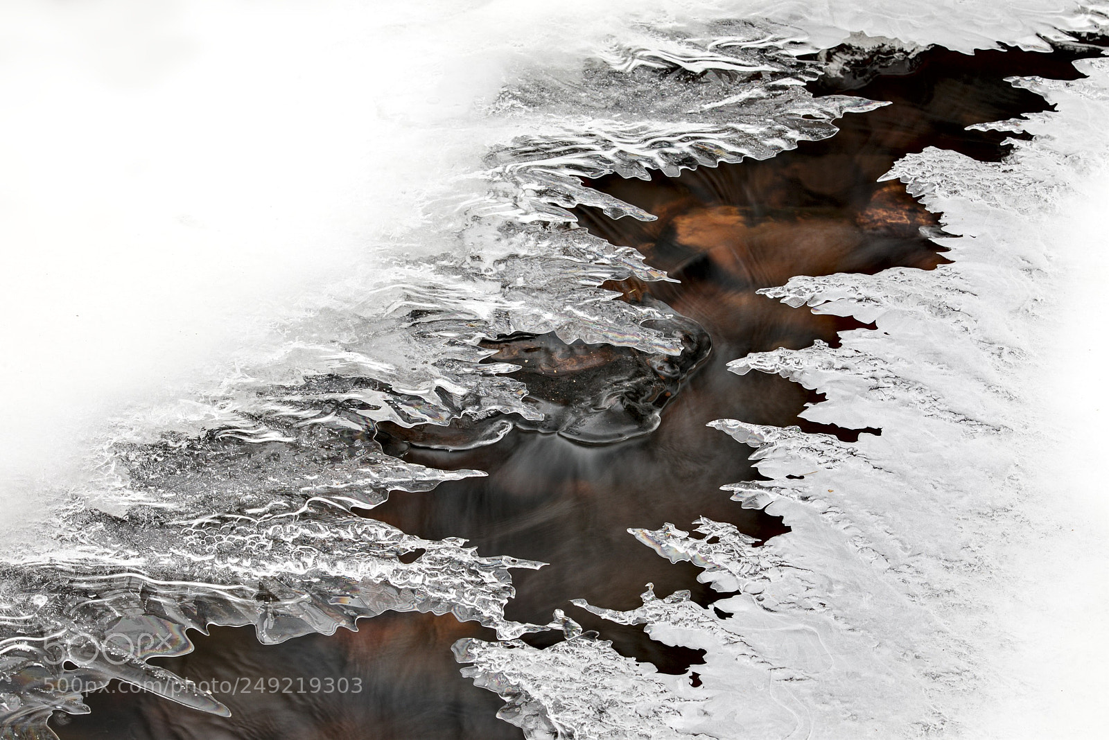 Canon EF 70-200mm F2.8L IS II USM sample photo. Frozen creek photography