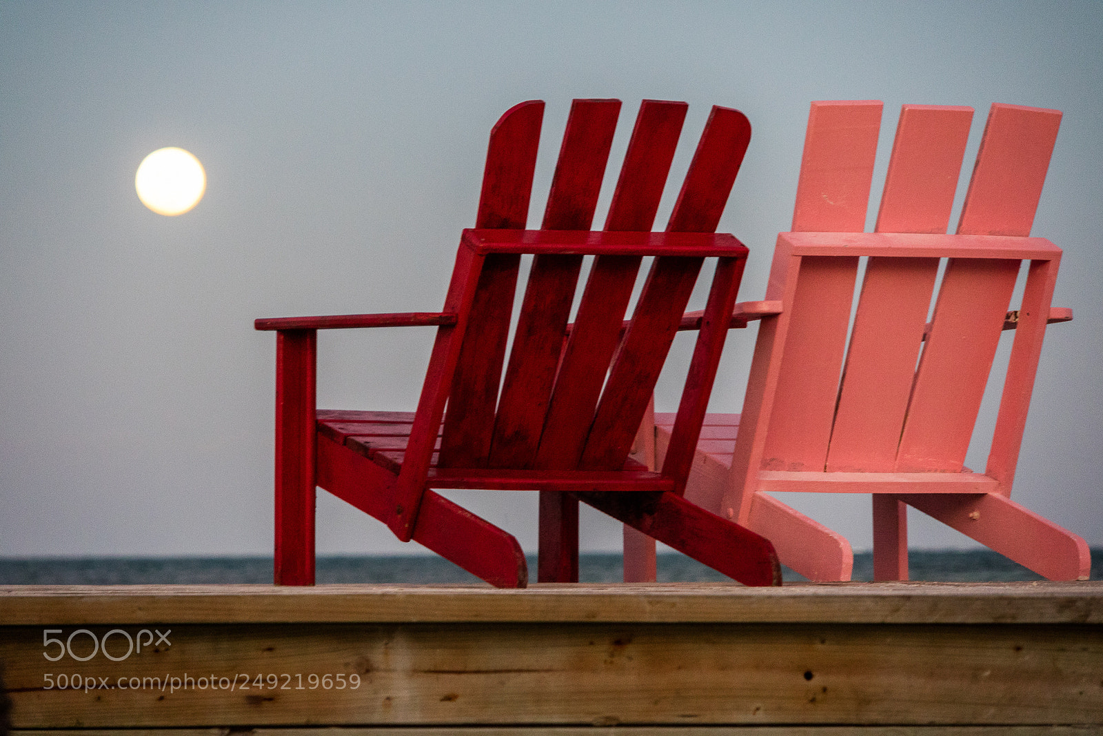 Canon EOS M3 sample photo. Chairs and moon photography