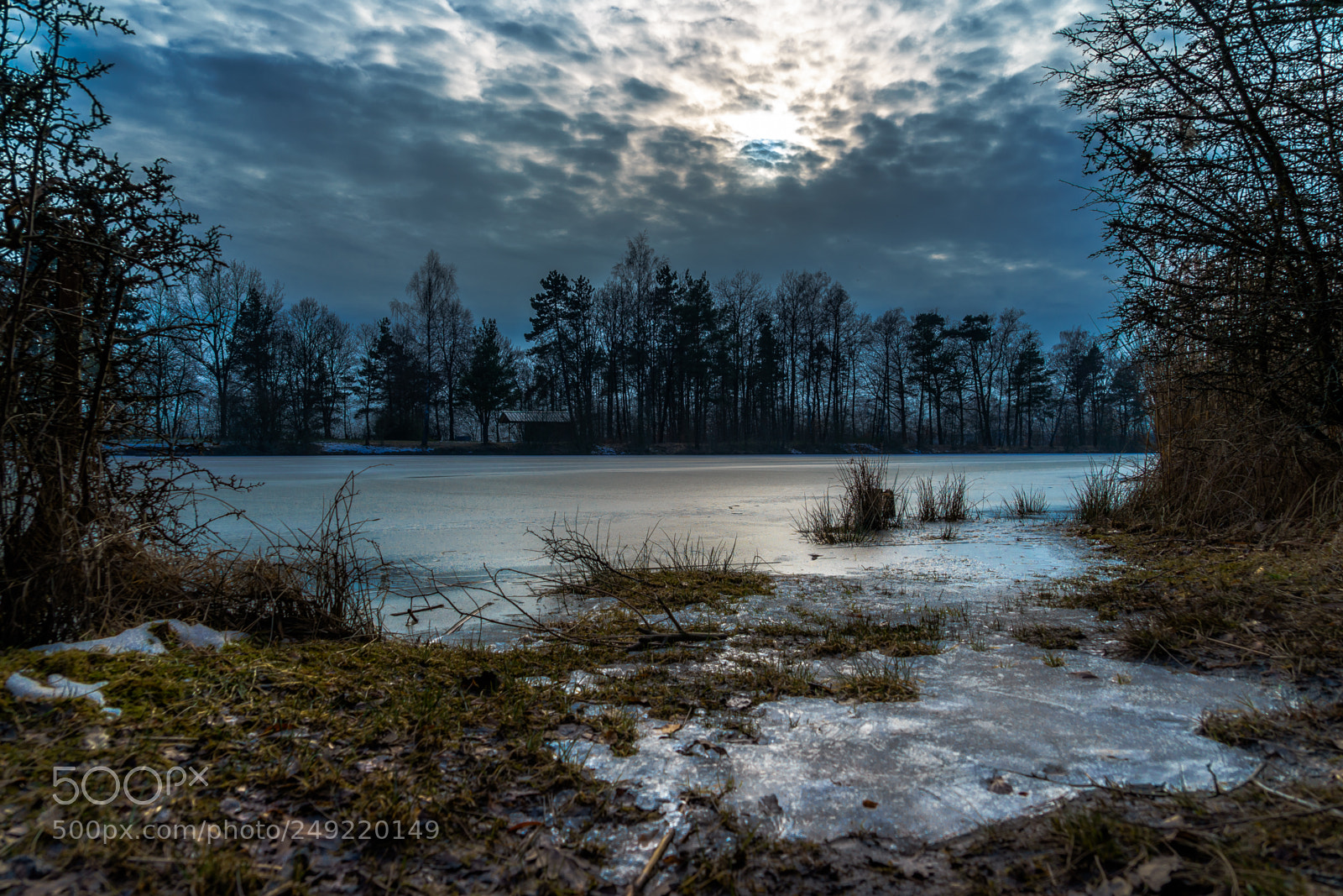 Sony a7 II sample photo. Frozen lake photography