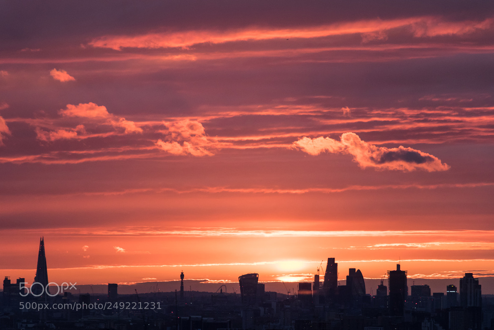 Canon EOS 80D sample photo. London sunset photography
