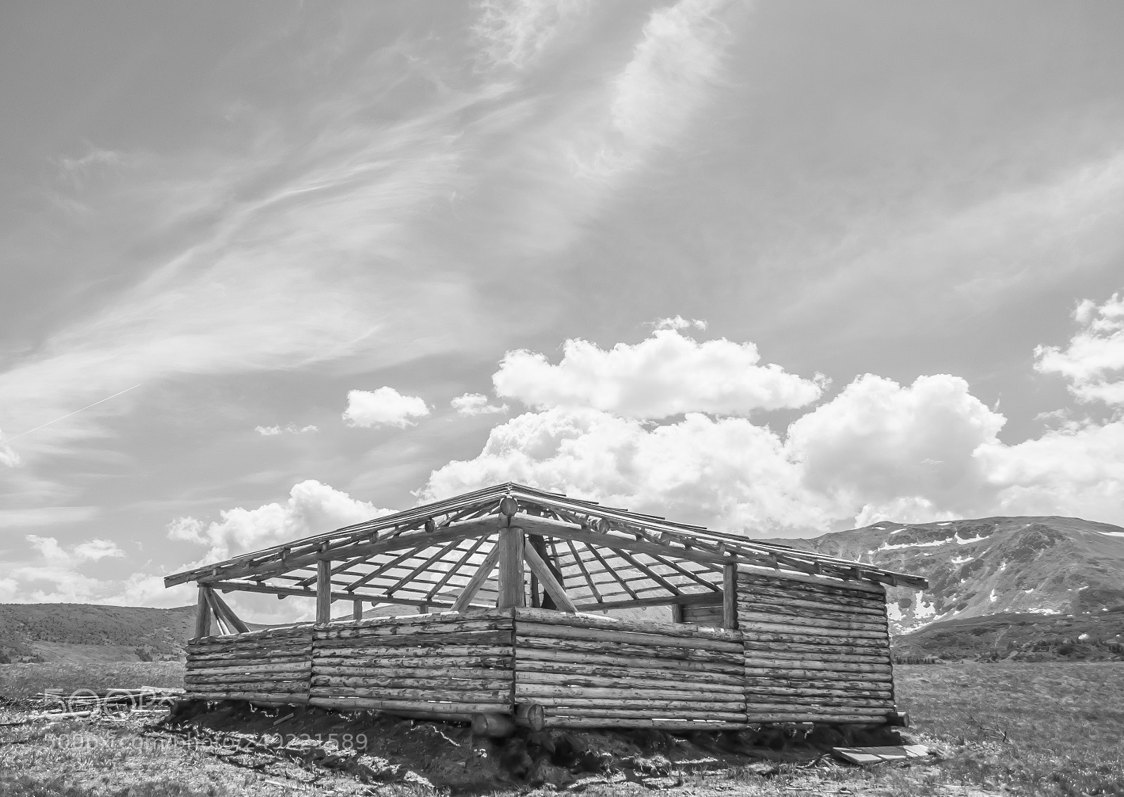 Nikon D5000 sample photo. Wooden hut in the photography