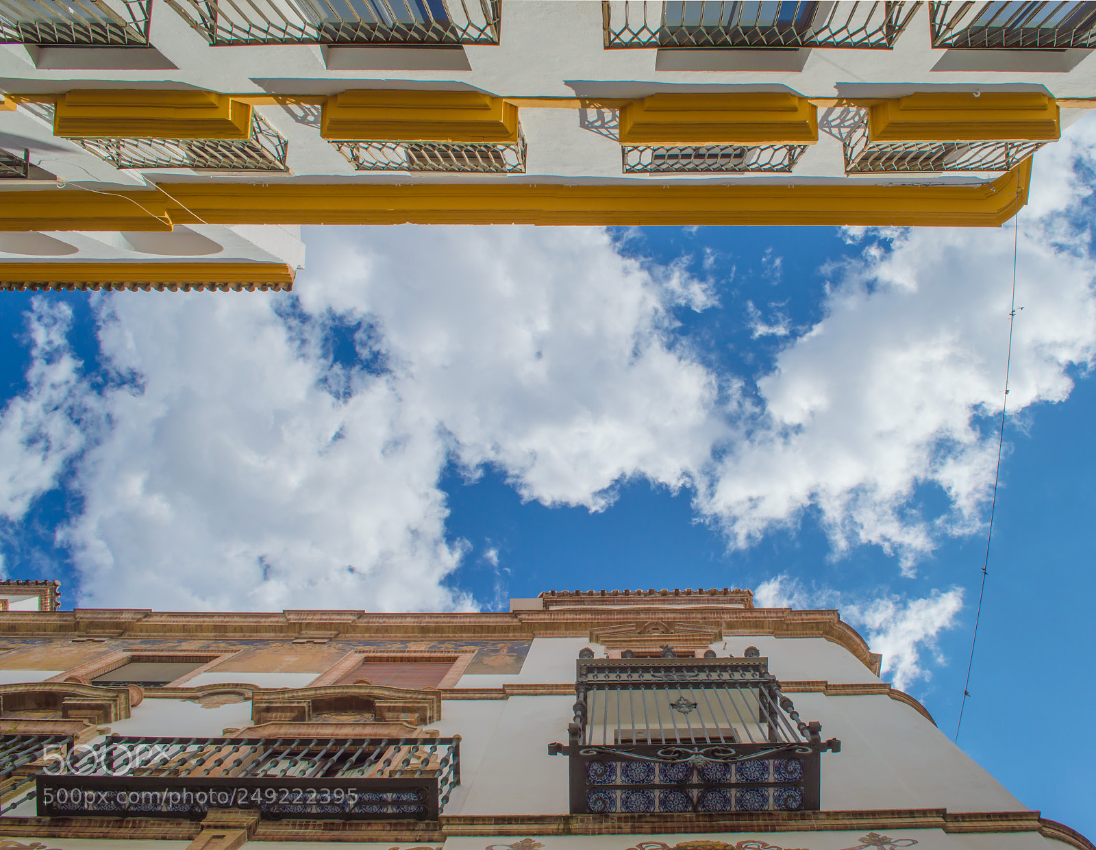 Nikon D3200 sample photo. Tiles & sky photography