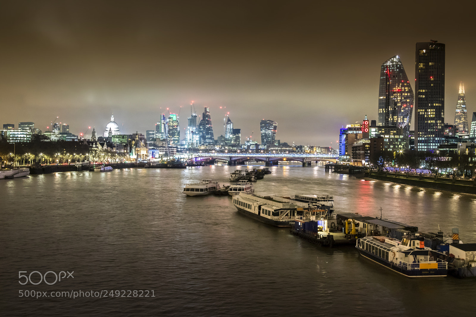 Canon EOS 760D (EOS Rebel T6s / EOS 8000D) sample photo. London skyline blackfriars bridge photography