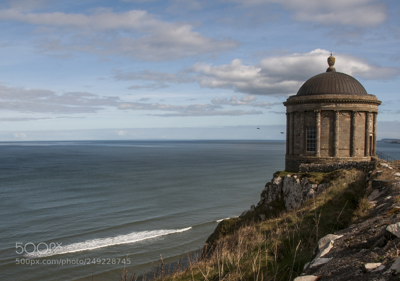 Nikon D300S sample photo. Mussenden temple northern ireland photography