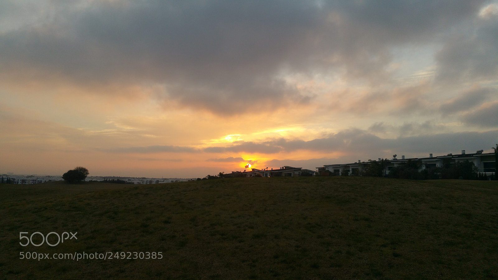 Samsung Galaxy Note4 sample photo. Golf sunset photography