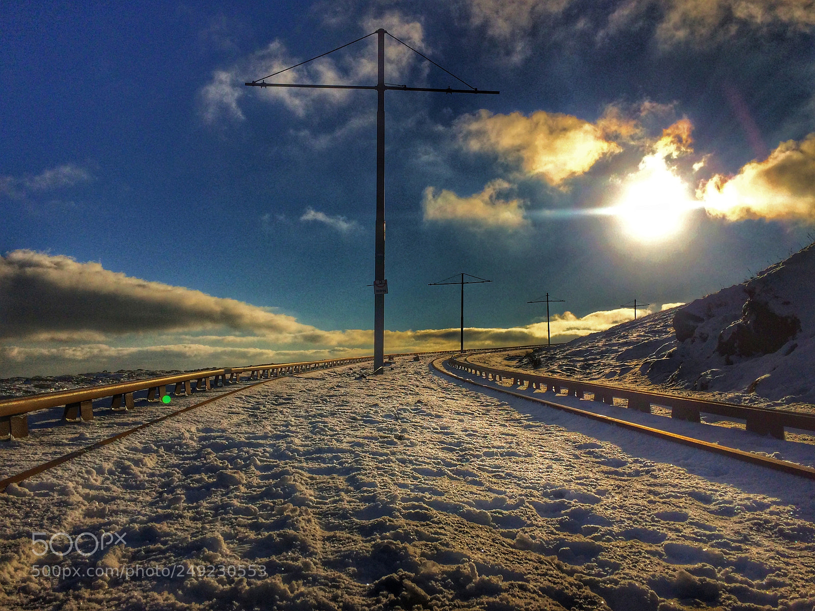 Apple iPhone 5s sample photo. Mountain railway photography