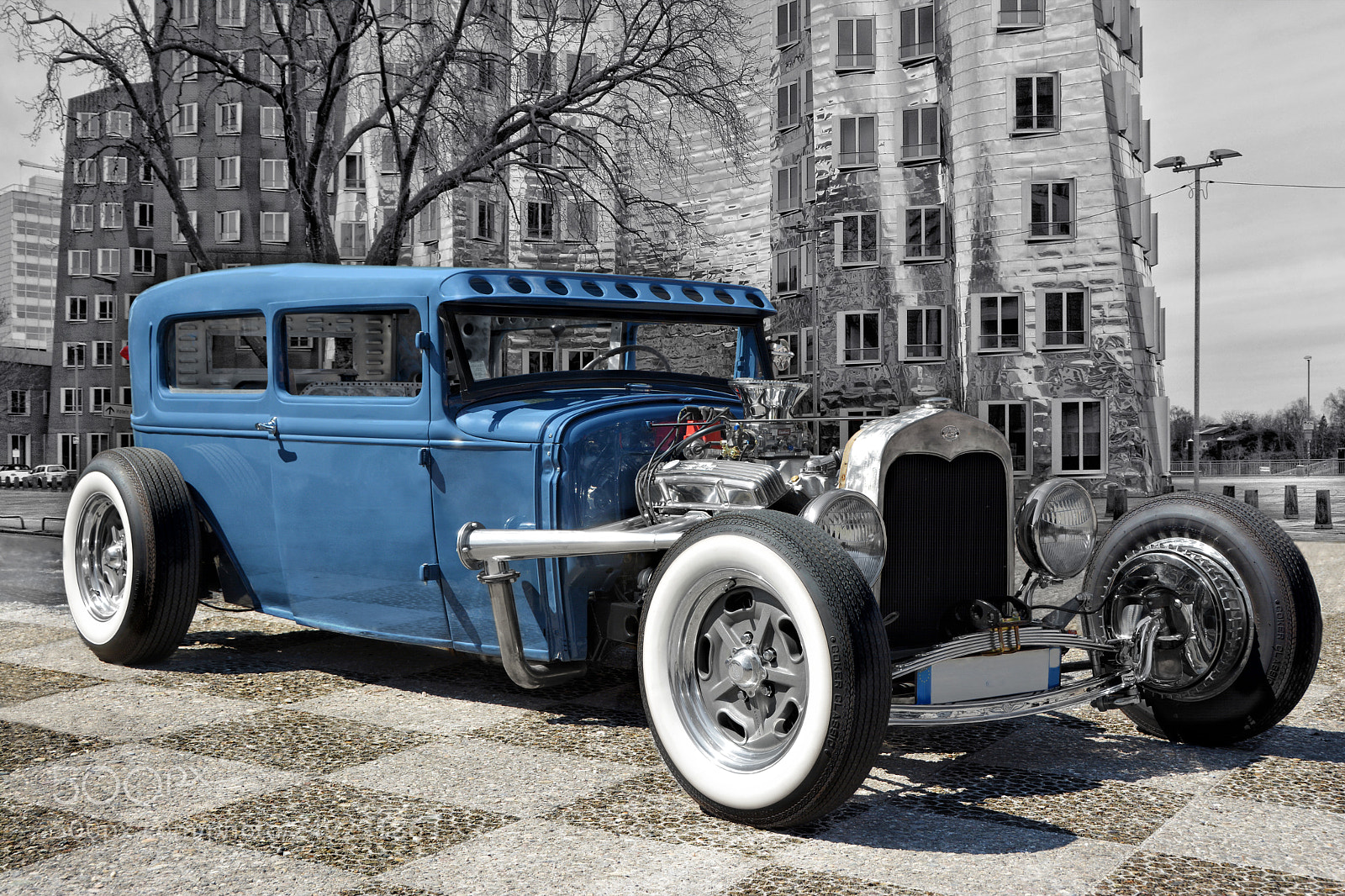 Nikon D7100 sample photo. Blue hotrod photography