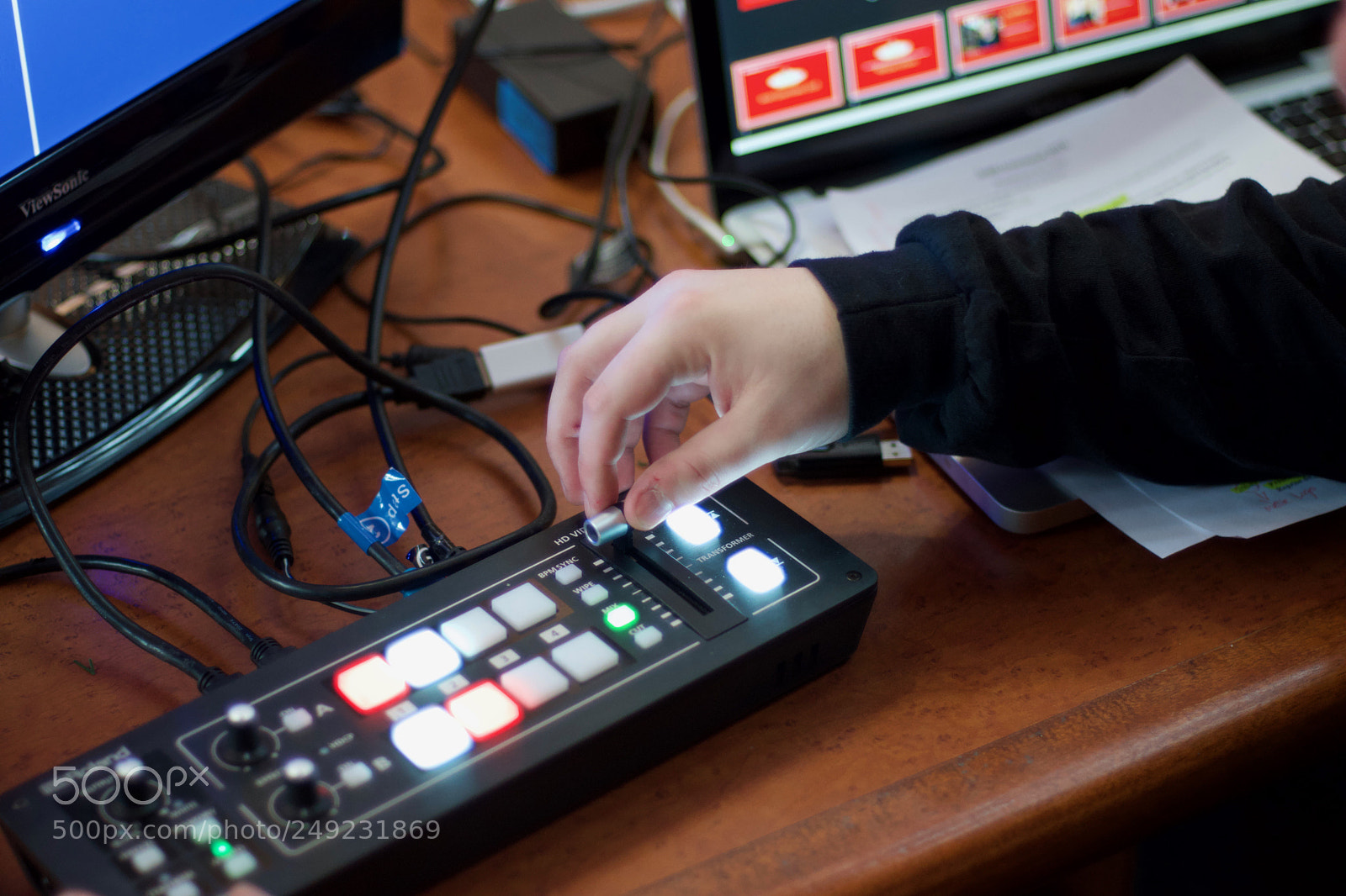 Nikon D3300 sample photo. Roland video switcher in photography