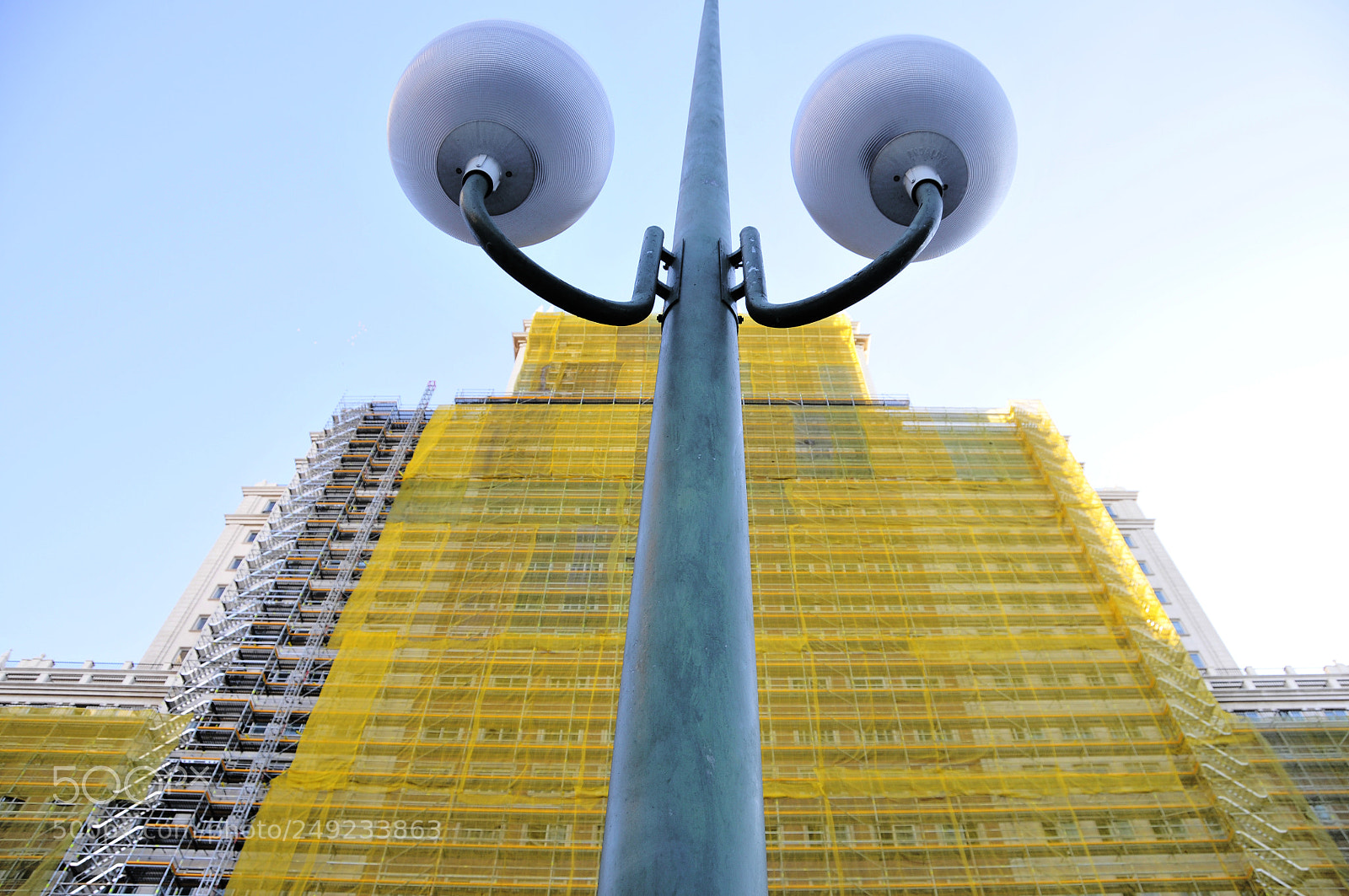 Nikon D300 sample photo. Madrid,plaza de espa a photography