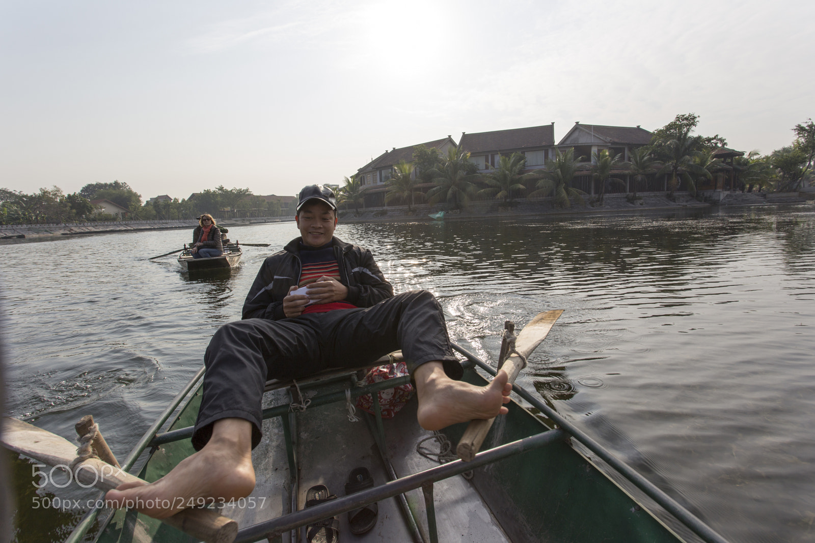 Canon EOS 6D sample photo. Rower using his feet photography