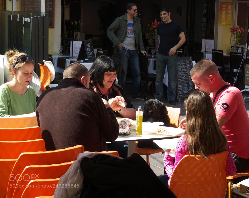 Panasonic Lumix DMC-LX5 sample photo. Lunch with pup photography