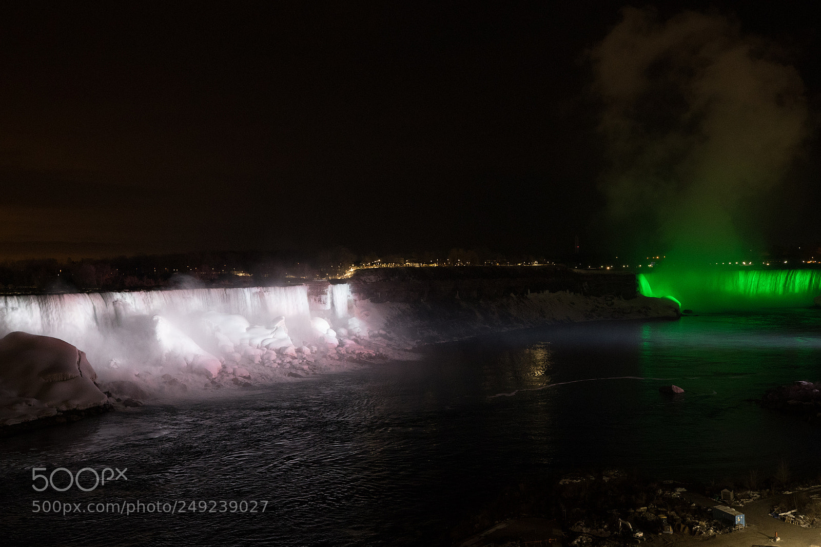 Canon EOS-1D X Mark II sample photo. Niagara falls night photography