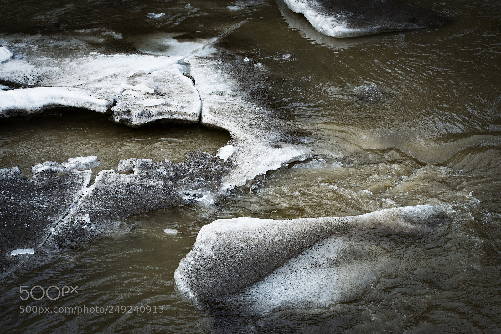 Nikon D5500 sample photo. Melting ice floes on photography