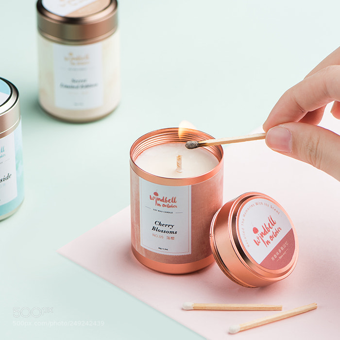 Nikon D810 sample photo. Mini candles photography