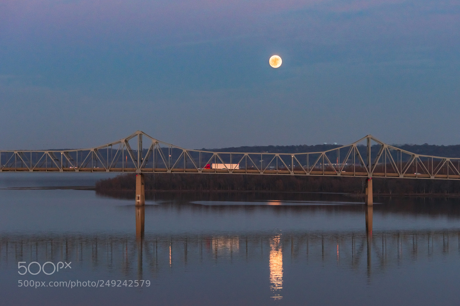 Sony SLT-A99V sample photo. Moon over bridge 04 photography