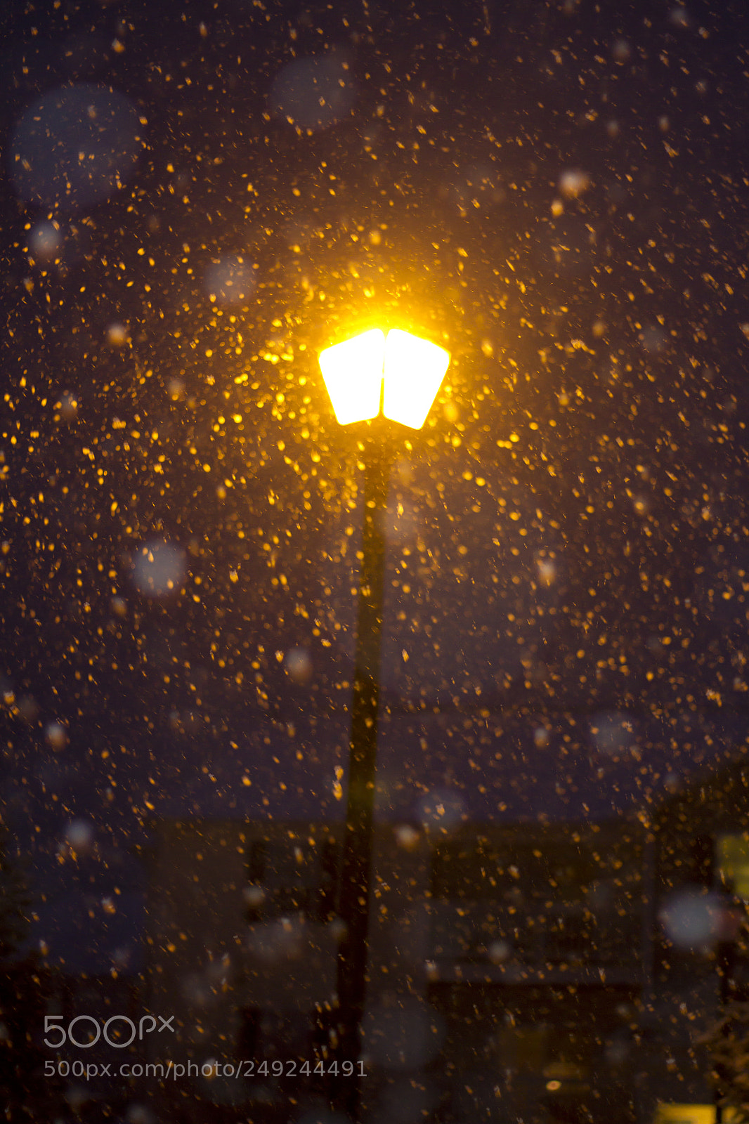 Canon EOS 7D sample photo. Snow fall on light photography