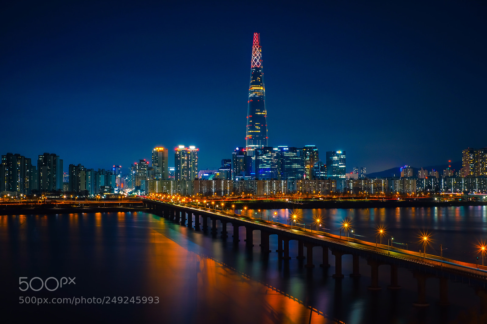 Fujifilm X-T10 sample photo. Cityscape at night along photography