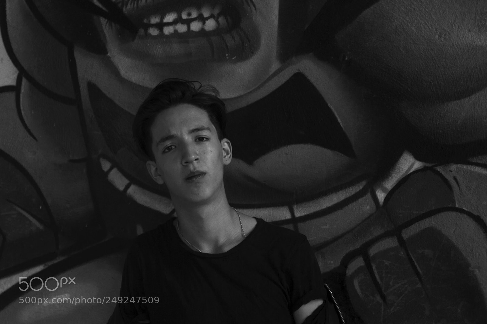 Canon EOS 7D sample photo. Batman black and white photography