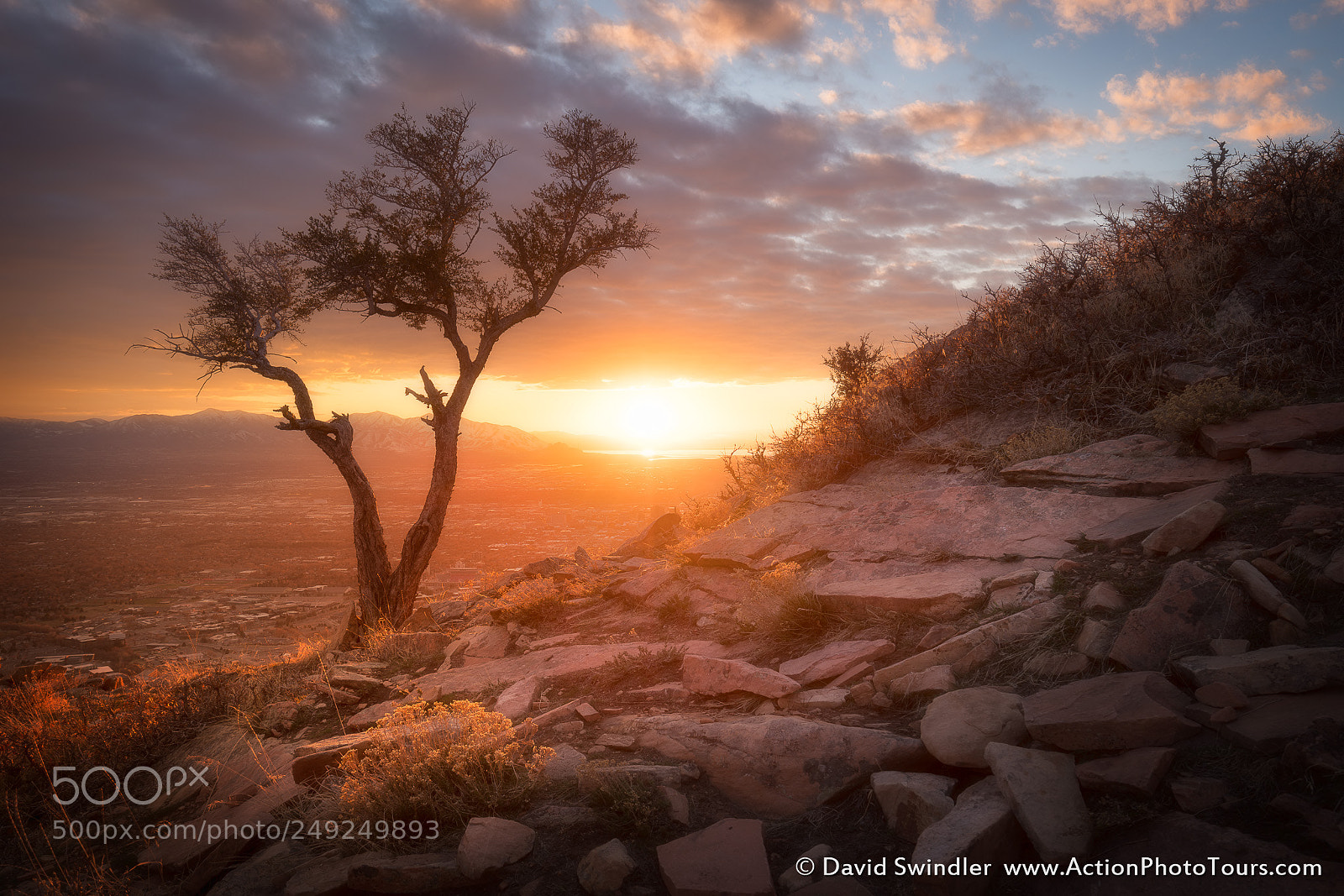 Sony a7R III sample photo. Sunset over salt lake photography