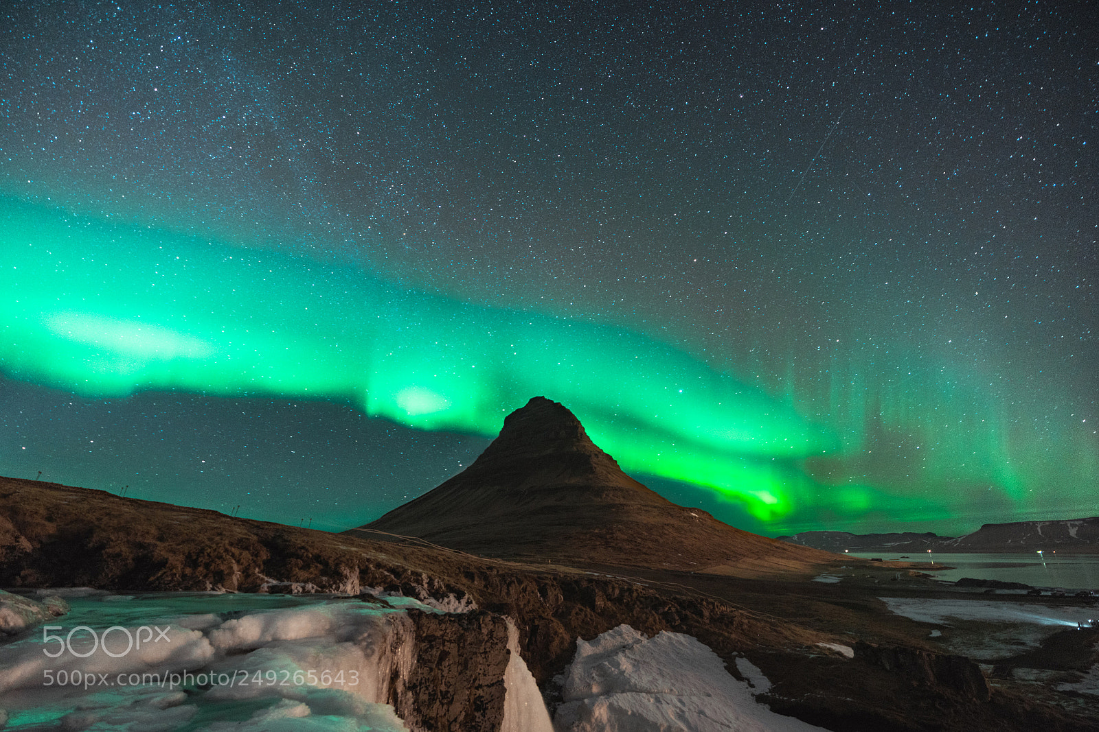 Sony a7R III sample photo. Aurora at kirkjufell photography