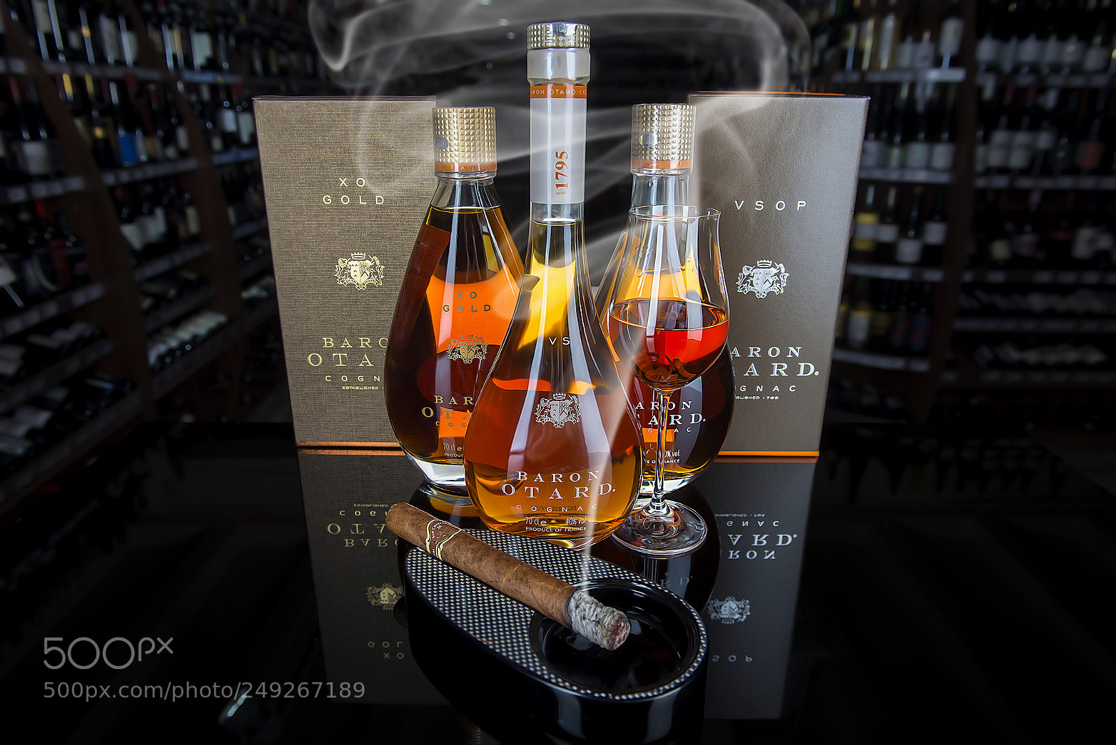 Nikon D800 sample photo. Baron otard cognac photography