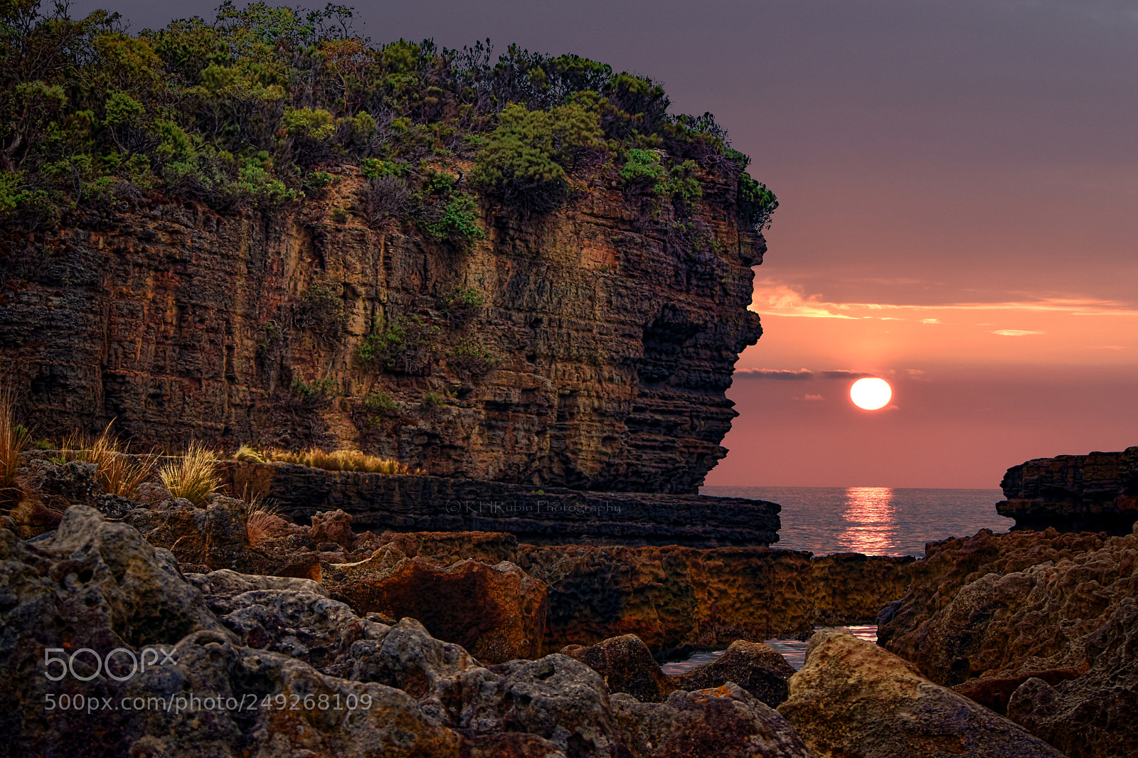 Nikon D5500 sample photo. Cliff sunset photography