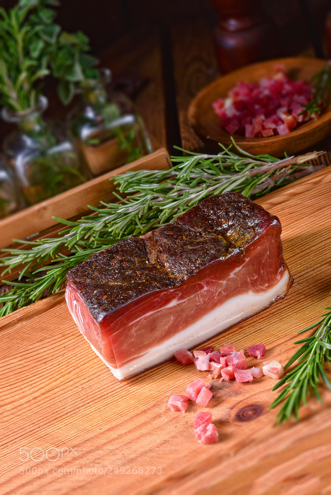 Nikon D810 sample photo. Smoked south tyrolean bacon photography