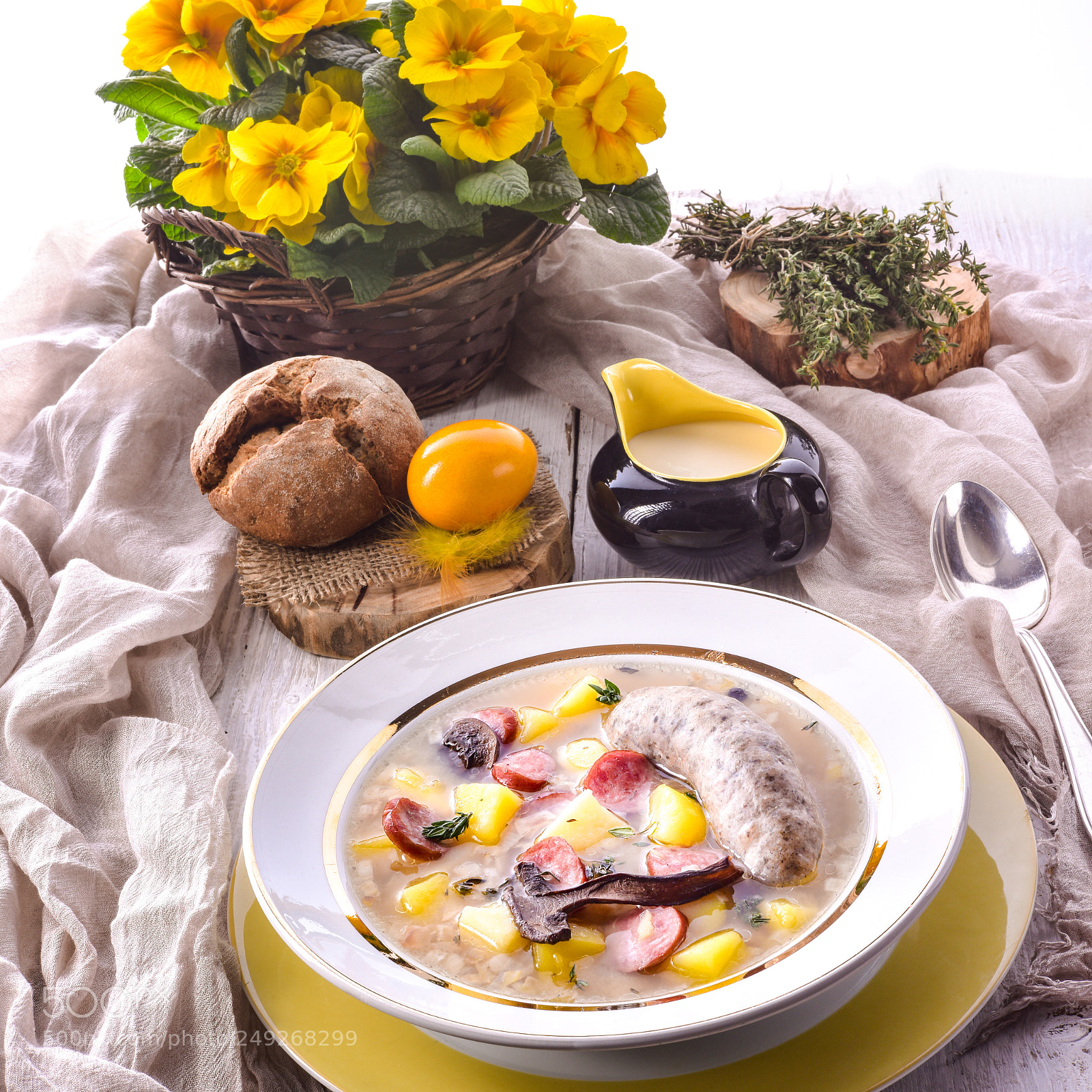 Nikon D810 sample photo. Polish easter soup photography