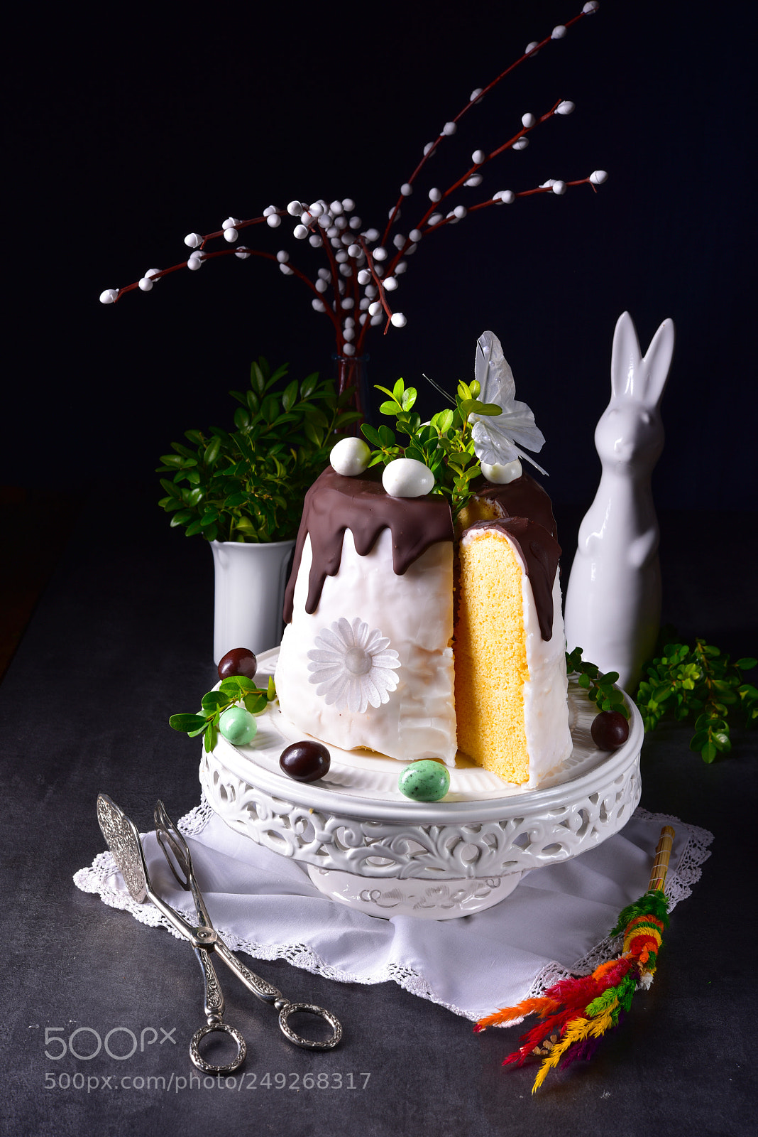 Nikon D810 sample photo. Cooked easter cake photography