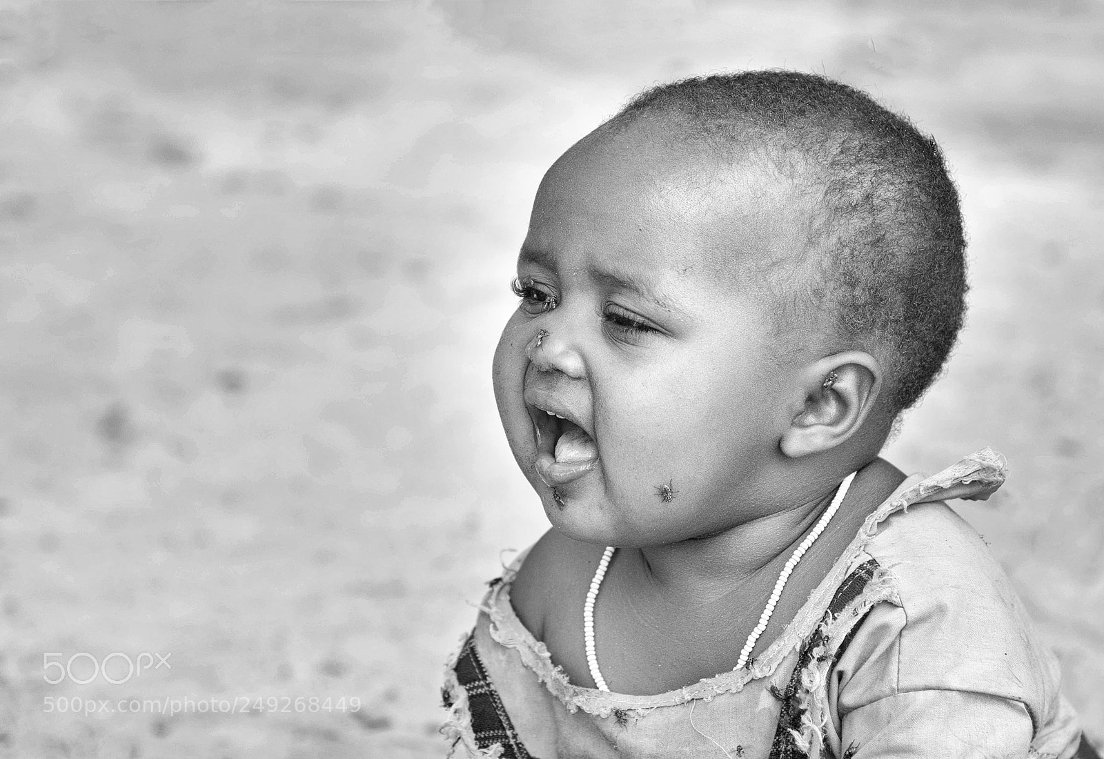 Nikon D810 sample photo. Masai baby photography