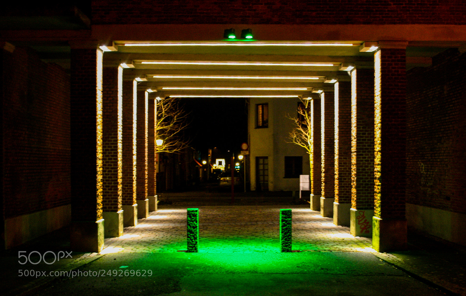 Canon EOS 1000D (EOS Digital Rebel XS / EOS Kiss F) sample photo. Green pillars photography